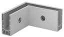 Angle 90°, Easy Glass Smart+, montage latéral; 168331-00-18; , intérieur, aluminium, brossé, anodisé 25µm - NEW