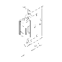 Plaque de fermeture magnétique pour serrure de porte Gertruda