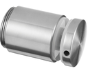 Adaptateur à verre, réglable, Ø50 mm, plat; 130749-030-12; plaque 30 mm, verre 12 - 25,52 mm, inox brossé 304 (13074930012)
