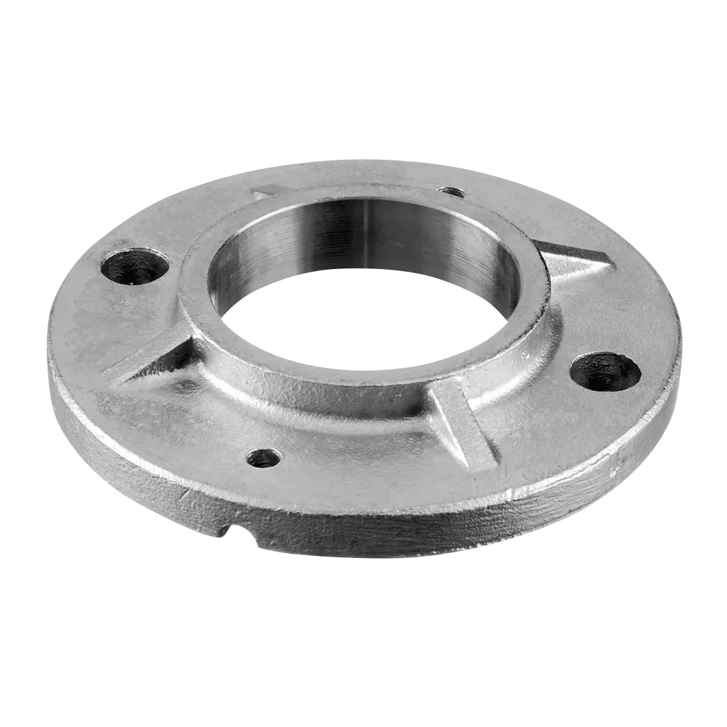 Embase à souder, tube Ø48,3 mm, rond, 100 mm, inox brut 304 (13094004800)