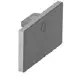 Embout, EH, plat, pour tube à fond de gorge 65x40x1,5 mm, aluminium, aspect inox brossé, anod. (16673265409)
