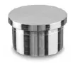 Embout, plat, pour tube Ø42,4 mm x 2 mm, inox brossé 304