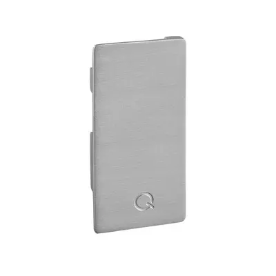 Embout, Easy Glass 3kN, montage latéral, gauche, alumin., asp. inox brossé, anod.