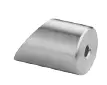 Entretoise pour câble, 3,2 mm - 4 mm, plat, 35° ouverture haute, inox brossé 304